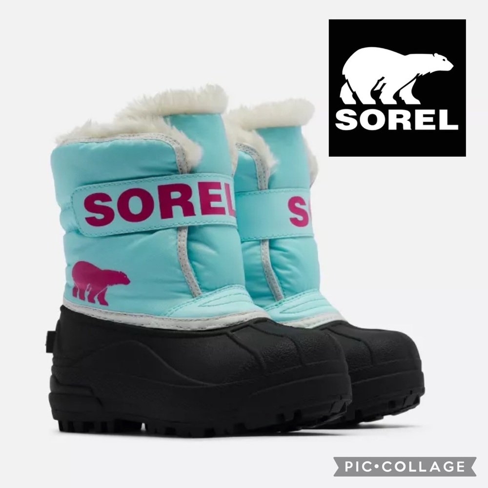 Sorel Snow Commander Boot {Ocean Surf/Cactus Pink} 6